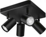 Nutivalgustus kohtvalgusti WiZ Imageo 4 Square, GU10, 2200 - 6500 &deg;K, 4 x 5 W