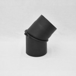 &Uuml;hendustoru nurk Vulcano Plus, must, 115 mm, 25 cm, 45 &deg;
