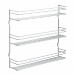 3-korruseline maitseaineriiul Metaltex Pepito, valge v., 36 cm x 8 cm x 32 cm