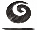 Kardinahoidja Shell 03, 18 cm, must