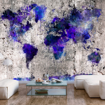 Fototapeet Artgeist World Map: Ink Blots, 70 cm x 100 cm