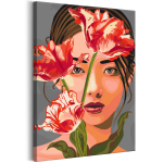 Maalimine numbrite j&auml;rgi Artgeist Asian Beauty MA_0618, mitmev&auml;rviline, 40 x 60 cm