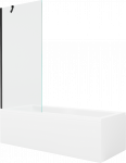 Vann seinaga, teisaldatav Mexen Cubik, 150 cm x 70 cm x 40 cm, ristk&uuml;lik, l&auml;bipaistev/valge