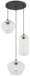 Valgusti rippuv Argon Kalimera 1431, E27, 3 x 15 W, l&auml;bipaistev v. / must v.