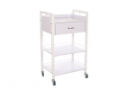 Kolmekorruseline sahtliga protseduurik&auml;ru Procedure Trolley with Drawer, 49.5 cm, 15 kg