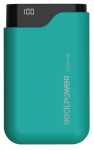 Akupank Realpower PB-7500C, 7500 mAh, 5 W, roheline v.