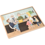 Puidust pusle Eating Multiple Meals, 42 cm x 32 cm, 35 tk