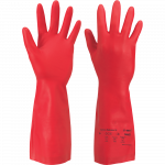 T&ouml;&ouml;kindad keemilised Ansell AlphaTec Solvex 37900, t&auml;iskasvanutele, punane, 10