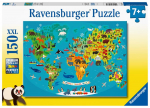 Pusle Ravensburger Maps, 36 cm x 49 cm, 150 tk, mitmev&auml;rviline