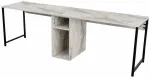 Kirjutuslaud ja riiul Nordure Twin Study, 240 cm x 60 cm, 74 cm, marmor v.