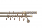 Kardinapuu komplekt Karpol Eliza Crystal Cylinder, 250 cm, &Oslash; 16 mm, antiikne kuld