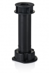 M&ouml;&ouml;blijalg, reguleeritava k&otilde;rgusega Haushalt HAH15750, 13 - 17 cm, &Oslash; 5 cm, must v., 4 tk
