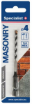 Betooni puur Specialist+ Masonry 04040, betoon/keraamika/graniit, keermega, hex 1/4, 4 mm x 9 cm