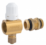&Uuml;hendusventiil Ferro N-RKPT-EXT, termostaat-, k&uuml;ttes&uuml;steemidele, g1