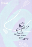 Vihik matemaatika/f&uuml;&uuml;sika/keemia DISNEY Stitch Pastel Nr. 2, ruuduline, A4, 60 lehte, Violetne/Helesinine