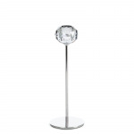 K&uuml;&uuml;nlahoidja Lara, kristall/metall, &Oslash; 8 cm, 23 cm, h&otilde;be v.