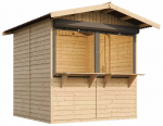 Puidust ostukiosk Timbela SmartSide M149Z, 253 cm x 263 cm x 232 cm, pruun v.