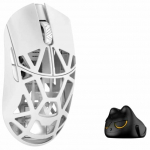 Juhtmevaba m&auml;nguhiir WLMouse Beast X Pro Solid Slides MPRO-SHIXIN-WHITE-O, 2.4ghz wireless / usb, valge v.