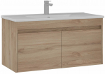 Vannitoakapp valamuga Kalune Design Side 100 v3-627, tamm v., 45 cm x 100 cm x 52 cm