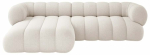 Nurgadiivan Cosmopolitan Design Koge Eden 2 Pearl, helebeež, vasak, 165 x 270 cm x 70 cm