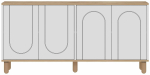 Konsoollaud Kalune Design Ravone, pruun v./sapphire oak v., 36 cm x 150 cm x 73 cm