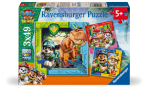 Pusle 3in1 Ravensburger PAW Patrol Dino Movie, 21 cm x 21 cm, 147 tk