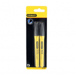 Marker Stanley 0-47-316, 12 cm, must v., 2 tk