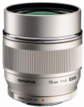 Objektiiv Olympus 75mm F1.8 M.Zuiko Digital ED Silver