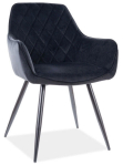 S&ouml;&ouml;gitoa tool Modern Linea Velvet, must v., 59 cm x 43 cm x 82 cm