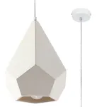 Valgusti rippuv Sollux Pavlus SL.0844 2761643, E27, 1 x 60 W, valge v. / valge v.