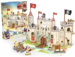3D-pusle Cubicfun Pirate Knight Castle P833H, 45.5 cm x 28 cm, mitmev&auml;rviline