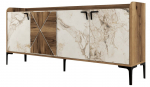 Kummut Kalune Design Venedik 845HCT5310, valge v./p&auml;hklipuu v., 78 cm x 180 cm x 35 cm