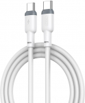 Kaabel XO USB-C - USB-C, 2 x USB-C, 100 cm, valge v., 60 W