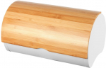 Metallist leiva- ja saiakast Bread Box With Containers 2705, valge v./puidu v.