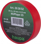 Elektriisolatsiooniteip Haupa HUPtape-15, punane, 20 m