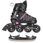 Rulluisud Nils Extreme NH11912, must v./roosa v., 39-42