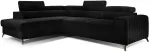 Nurgadiivan Laurence Mat Velvet 99, must v., vasak, 205 x 278 cm x 92 cm