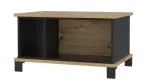 Kohvilaud Forte Trondheim, tamm v./must v., 80 cm x 55 cm x 44.6 cm