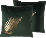 Dekoratiivne padi Shumee Fern, kuldne v./roheline v., 45 cm x 45 cm, 2 tk