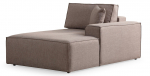 Nurgadiivan - voodi Atelier Del Sofa Pirlo, pruun v., parem, 260 x 100 cm x 88 cm