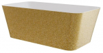 Vann, teisaldatav Besco Evita Glam Gold, 160 cm x 80 cm x 58 cm, ristk&uuml;lik, kuldne/grafiit