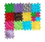 Sensoorne massaaži matt, 29.8 cm x 29.8 cm, mitmev&auml;rviline