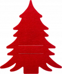 J&otilde;ulu s&ouml;&ouml;giriistade &uuml;mbris F&eacute;&eacute;ric Lights and Christmas, 25 cm x 21 cm, punane v., 4 tk
