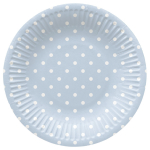&Uuml;hekordne taldrik PAW Blue Dots, &Oslash; 18 cm, 8 tk