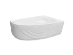 Vann, nurgaga Thema Lux Thema ACB150100R, 150 cm x 100 cm x 55 cm, parempoolne, valge v.