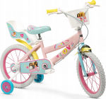 Lisaratastega laste jalgratas, laste Toimsa Barbie T1665, roosa v., 16"
