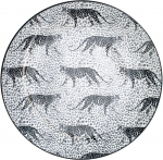 Taldrik magustoidu Verlo Wild, &Oslash; 15 cm, valge v./must v.