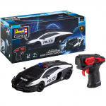 Rc auto Revell Lamborghini Aventador Police, 1:24, valge v./must v.