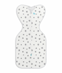 &Otilde;huke magamiskott beebile Love To Dream Swaddle UP, valge/hall, 68 cm x 26 cm