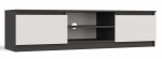 TV-laud Malwa 140, antratsiit v./valge v., 140 cm x 40 cm x 36 cm